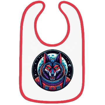 Discover Space wolf alien Bibs