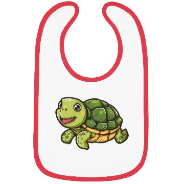 Discover Happy Turtle With A Big Smile Bibs