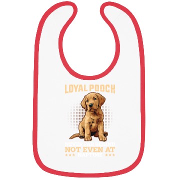 Discover Labrador Loyal Pooch Never Far Funny Labrador Bibs