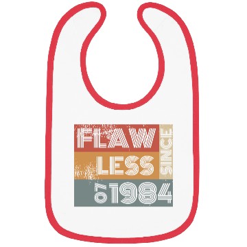 Discover 40th birthday Flawless since 07/1984 Bibs