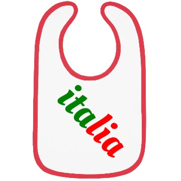 Discover Vibrant Italian Flag Typography Bibs