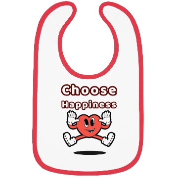 Discover Choose Happiness: Embrace Joy and Positivity Bibs