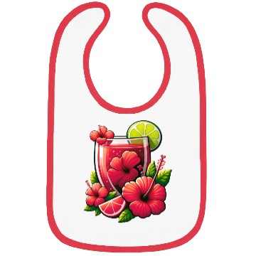 Discover Red hibiscus tea Bibs