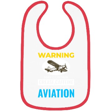 Discover Aircraft Mechanic Aviation Technician Coffee Funny Bibs