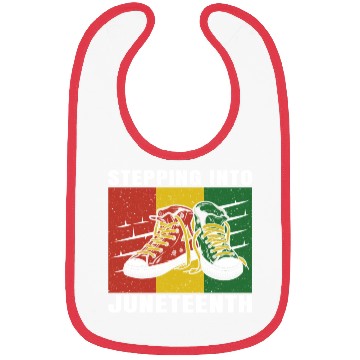 Discover Stepping Into Juneteenth 2024 Afro American Bibs