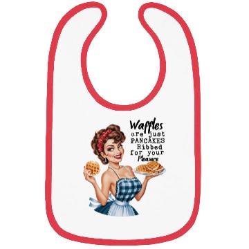 Discover Waffle Delight: Retro Housewife Humor Bibs