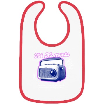 Discover Lilac Black Halftone Radio Portrait Bibs