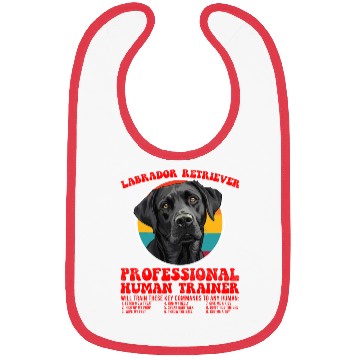 Discover LABRADOR RETRIEVER PROFESSIONAL HUMAN TRAINER Bibs