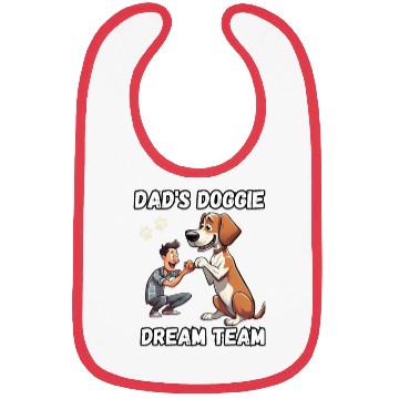 Discover Dad's Doggie Dream Team - Dog Dad Father's Day Bibs