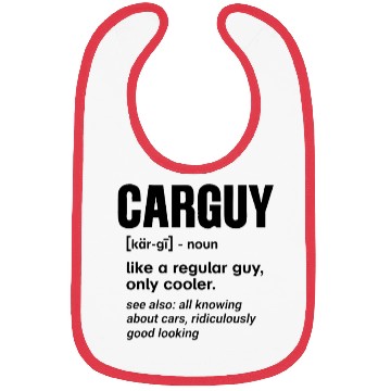 Discover Car Guy Definition Mechanic Auto Racing Car Lovers Bibs