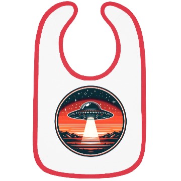 Discover Vintage UFO at Red Sunset Bibs