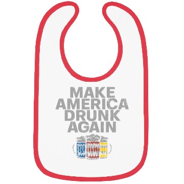 Discover Make America Drunk Again Funny Drinking US Flag Bibs