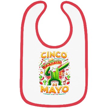 Discover Cinco de Mayo Dancing Cactus Bibs