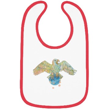 Discover Eagle Carrying Earth Illustration Bibs