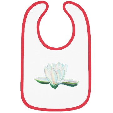 Discover White Lotus Illustration Bibs