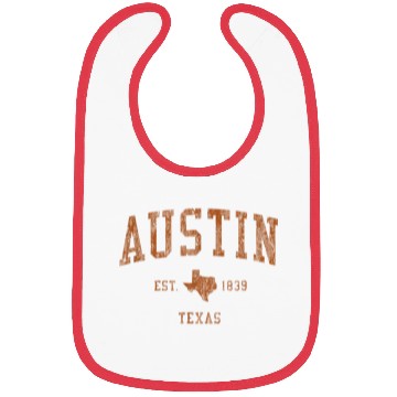 Discover Austin Vintage Athletic Sports Design Bibs