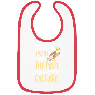 Discover Parakeet Parrot Lover Cockatiel Bird Mom Bibs