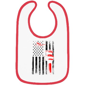 Discover American Flag US, air traffic controller Bibs