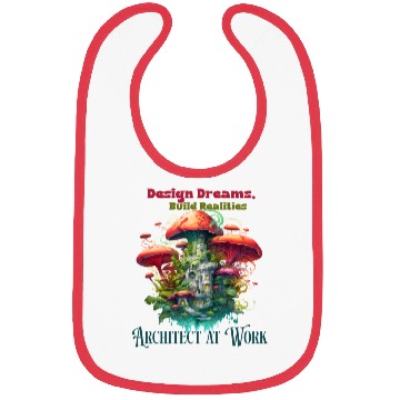 Discover Engineer Architect at Work, Fun Illustration Bibs