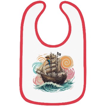 Discover Pirate paradise Bibs design.