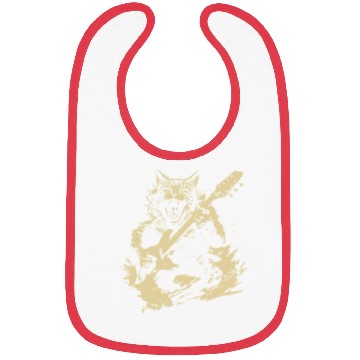 Discover Meow Cat Playing Guitar Instruments Awesome Bibs