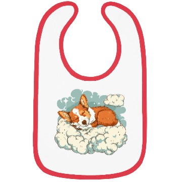 Discover Corgi Cloud Dreamer Bibs