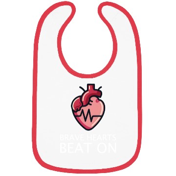 Discover CHD Awareness Brave Hearts Beat On Bibs