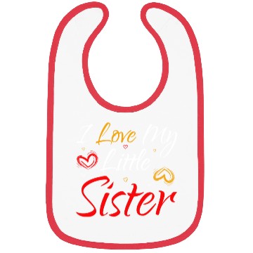 Discover I Love My Little Sister Bibs