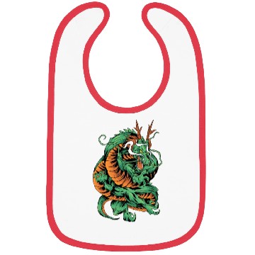 Discover Angry Japanese Dragon Tattoo Bibs