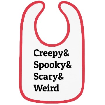Discover Halloween Creepy Spooky Scary Weird Bibs