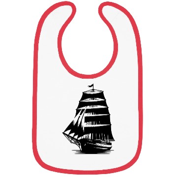 Discover Old Sailing Ship With Set Sails Bibs