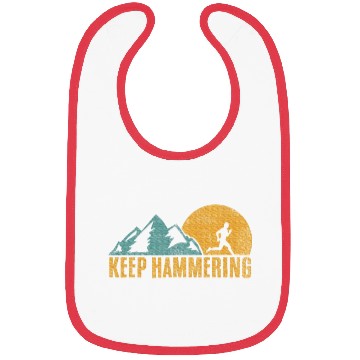 Discover Keep Hammering Hiking Mountain Trail Running Bibs