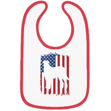 Discover American Flag Patriotic Irish Wolfhound Dog Bibs
