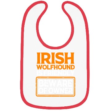 Discover Funny Irish Wolfhound Pet Dog Is Friendly Bibs