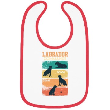 Discover Labrador COMMANDOS Labrador Lovers Funny Bibs