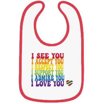Discover LGBTQ Support quote Bibs