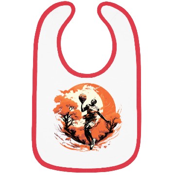 Discover Basketball Player Training Against the Sunset Bibs