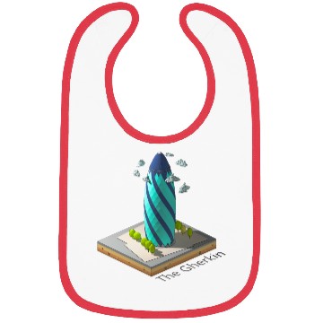 Discover Geometric low poly The Gherkin Bibs