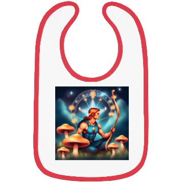 Discover Sagittarius zodiac sign with mushrooms Bibs