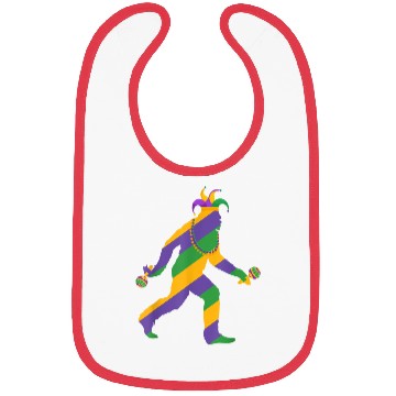 Discover mardi gras bigfoot sasquatch men Bibs