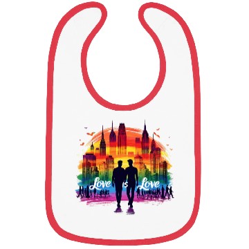 Discover Love is Love: Celebrate Pride and Diversity Bibs