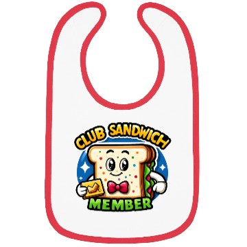 Discover The Club Sandwich Member Bibs