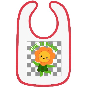 Discover Time to Bloom: Floral Print Design Bibs
