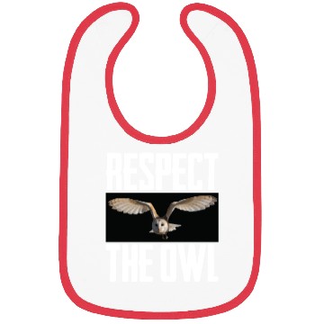 Discover Respect The Owl Photo Cute Nocturnal Bird Lover Bibs