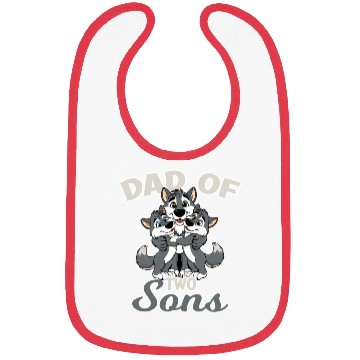 Discover Strong Wolf with Wolf Child for a Dad Bibs