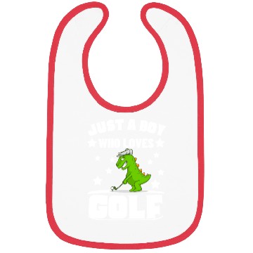 Discover Golfing Dinosaur Just A Boy Who Loves Golf Bibs