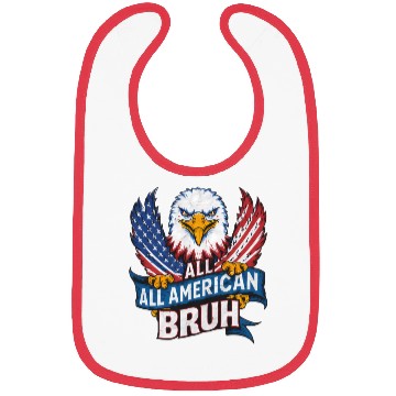 Discover all american patriotic eagle Bibs