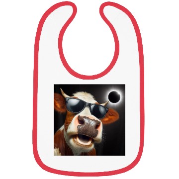 Discover Funny Solar Eclipse Wearing Glasses Bibs