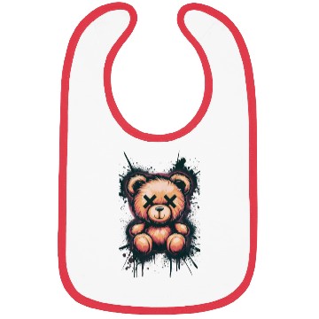 Discover vibrant close up spray paint Urban Graffiti Bear Bibs