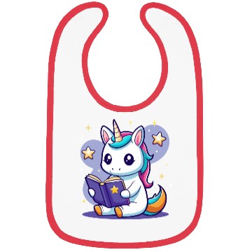 Discover Magic Unicorn Reading Bibs